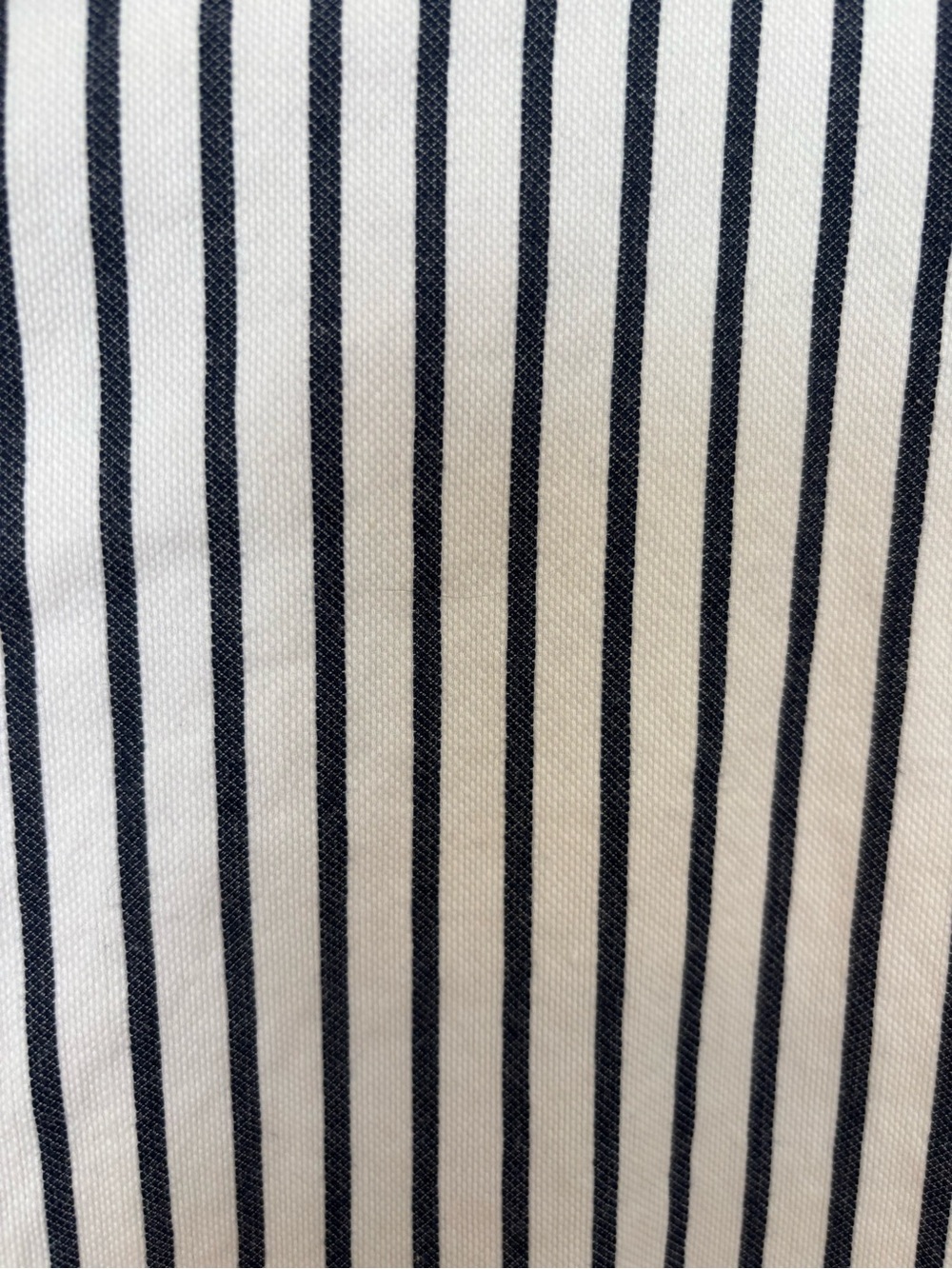 CAbi Blue and White Vertical Stripe Blazer with Flared Sleeves - Picture 4 of 5